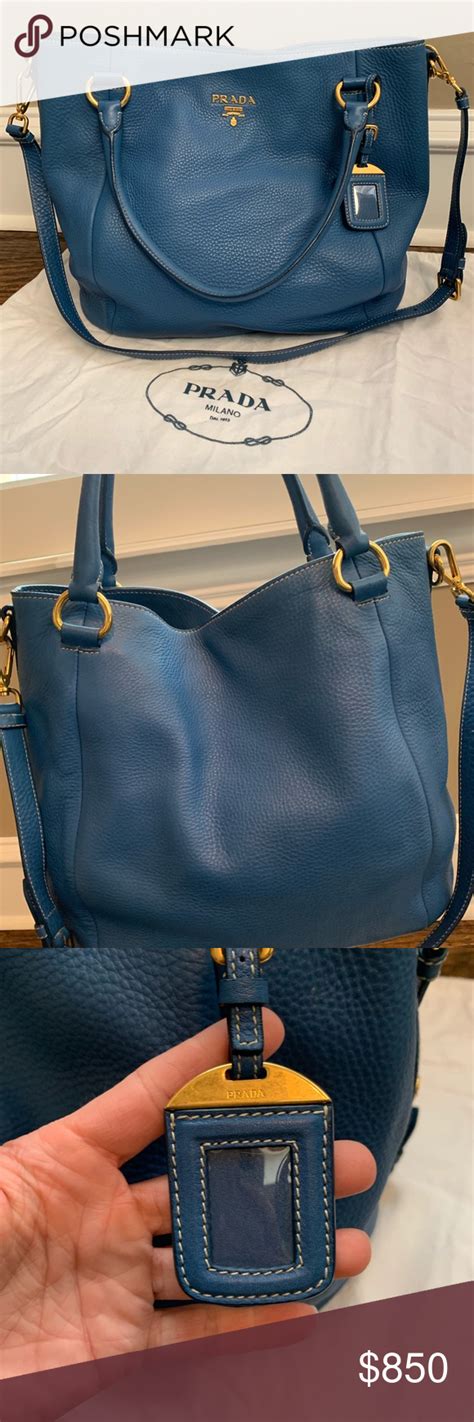 prada cobalt blue purse|blue PRADA Women Handbags .